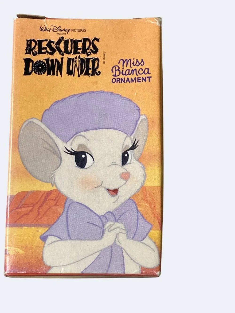 McDonald's Disney Rescuers Miss Bianca Christmas Ornament Never Opened 1999